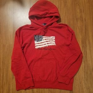 Polo Ralph Lauren USA Flag Hoodie XL Extra Large